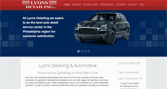 Desktop Screenshot of lyonsdetailing.com