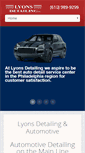 Mobile Screenshot of lyonsdetailing.com